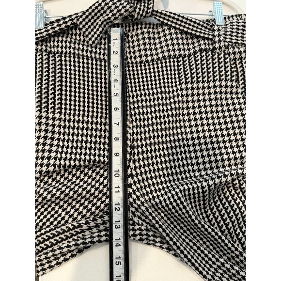 New York and Company Pants Womens Wide Leg Size XL Preppy Houndstooth Plaid Work - Picture 9 of 16